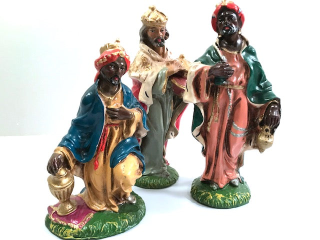 Vintage Three Kings Of The Orient Nativity Set of 3