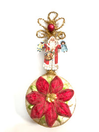 Load image into Gallery viewer, Department 56 Vintage Heirloom Hand Blown Christmas Santa (Set of 2)
