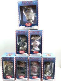 Load image into Gallery viewer, Rudolph The Red-Nosed Reindeer Character Bobble Head Set of 7
