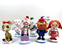 Load image into Gallery viewer, Rudolph The Red-Nosed Reindeer Character Bobble Head Set of 7
