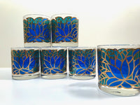 Load image into Gallery viewer, Georges Briard Signed Mid-Century Abstract Mosaic Glasses (Set of 6)
