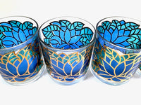 Load image into Gallery viewer, Georges Briard Signed Mid-Century Abstract Mosaic Glasses (Set of 6)
