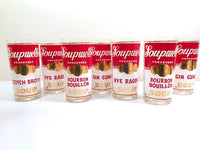 Load image into Gallery viewer, Georges Briard Signed Mid-Century Soupwell Glasses (Set of 7)
