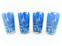Load image into Gallery viewer, Georges Briard Signed Mid-Century Come Sail Away Glasses (Set of 4)
