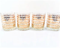 Load image into Gallery viewer, Retro Gold Elongated Diamond Glasses (Set of 4)
