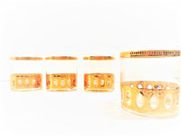 Load image into Gallery viewer, Culver Signed Antigua Mid-Century 22-Karat Gold Glasses (Set of 4)
