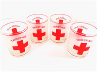 Load image into Gallery viewer, Culver Signed Mid-Century Thirst Aid Double Old Fashion Glasses (Set of 4)
