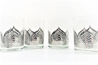 Load image into Gallery viewer, Georges Briard Signed Mid-Century Silver Deco Double Old Fashion Glasses (Set of 4)
