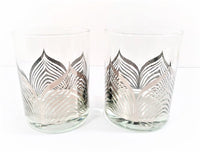 Load image into Gallery viewer, Georges Briard Signed Mid-Century Silver Deco Double Old Fashion Glasses (Set of 2)
