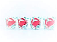 Load image into Gallery viewer, Vintage Under the Sea Crab Glasses (Set of 4)
