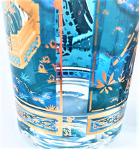 Load image into Gallery viewer, Culver Signed Mid-Century Blue Genie Highball Glasses (Set of 4)
