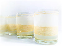 Load image into Gallery viewer, Georges Briard Signed Mid-Century Frosted Rope Double Old Fashion Glasses (Set of 6)
