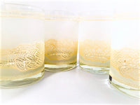 Load image into Gallery viewer, Georges Briard Signed Mid-Century Frosted Rope Double Old Fashion Glasses (Set of 6)
