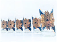 Load image into Gallery viewer, Fred Press Signed Mid-Century Royal Medallion Glasses (Set of 6)
