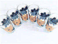 Load image into Gallery viewer, Fred Press Signed Mid-Century Royal Medallion Glasses (Set of 6)
