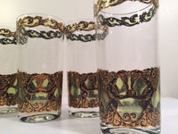Load image into Gallery viewer, Culver Mid-Century Golden Angel and Urn Highball Glasses (Set of 6)
