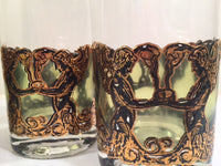 Load image into Gallery viewer, Culver Mid-Century Golden Angel and Urn Highball Glasses (Set of 6)
