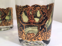 Load image into Gallery viewer, Culver Mid-Century Golden Angel and Urn Highball Glasses (Set of 6)
