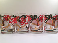 Load image into Gallery viewer, Culver Signed Mid-Century Christmas Bells Glasses (Set of 4)
