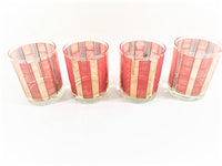 Load image into Gallery viewer, Georges Briard Signed Gold and Orange Abstract Double Old Fashion Glasses (Set of 4)
