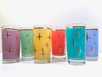 Load image into Gallery viewer, Bartlett Collins Mid-Century Atomic North Star Glasses (Set of 6)

