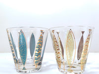 Load image into Gallery viewer, Fred Press Signed Mid-Century Fish Old Fashion Glasses (Set of 4)
