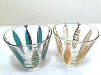 Load image into Gallery viewer, Fred Press Signed Mid-Century Fish Old Fashion Glasses (Set of 4)
