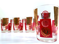 Load image into Gallery viewer, Cera Glass Las Vegas Monte Carlo Mid-Century Double Old Fashion Cocktail Glasses (Set of 4)
