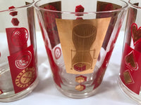 Load image into Gallery viewer, Cera Glass Las Vegas Monte Carlo Mid-Century Double Old Fashion Cocktail Glasses (Set of 4)
