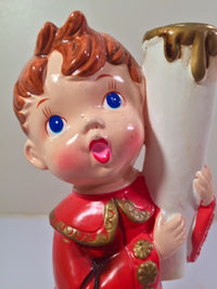 Load image into Gallery viewer, Vintage Star Choir Boy Candle Holder
