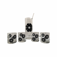 Load image into Gallery viewer, Colony Signed Mid-Century Black and White Moon Flower 6-Piece Set
