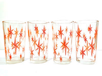 Load image into Gallery viewer, Mid-Century Atomic Star Glasses (Set of 4)
