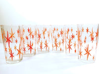Load image into Gallery viewer, Mid-Century Atomic Star Glasses (Set of 6)
