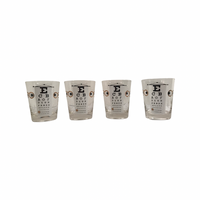 Load image into Gallery viewer, Vintage Eye Chart Double Old Fashion Glasses (Set of 4)
