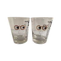 Load image into Gallery viewer, Vintage Eye Chart Double Old Fashion Glasses (Set of 4)
