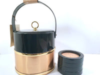 Load image into Gallery viewer, Georges Briard Mid-Century Ice Bucket and Coaster Bar Set
