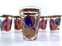 Load image into Gallery viewer, Georges Briard Signed Mid-Century Apple and Pear Pageant Whiskey Glasses (Set of 6)
