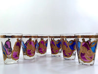 Load image into Gallery viewer, Georges Briard Signed Mid-Century Apple and Pear Pageant Whiskey Glasses (Set of 6)
