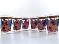 Load image into Gallery viewer, Georges Briard Signed Mid-Century Apple and Pear Pageant Whiskey Glasses (Set of 6)

