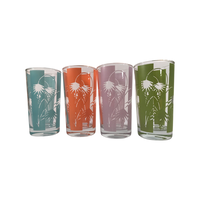 Load image into Gallery viewer, Bartlett Collins Mid-Century Exotic Flower Glasses (Set of 8)
