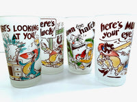 Load image into Gallery viewer, Libbey Mid-Century Frosted Humorous Bird Glasses (Set of 4)
