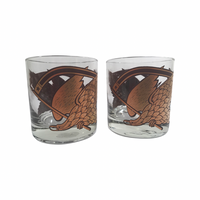 Load image into Gallery viewer, Morgan Signed Mid-Century Golden Eagle Glasses (Set of 5)
