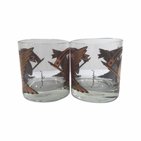 Load image into Gallery viewer, Morgan Signed Mid-Century Golden Eagle Glasses (Set of 5)
