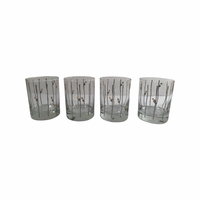 Load image into Gallery viewer, Georges Briard Signed Mid-Century Images Double Old Fashion Glasses (Set of 4)
