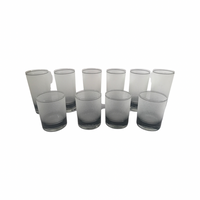 Load image into Gallery viewer, Culver Signed Mid-Century Frosted White and Black 10 Piece Cocktail Set
