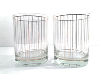 Load image into Gallery viewer, Culver Signed Mid-Century 22-Karat Gold Devon Double Old Fashion Glasses (Set of 2)
