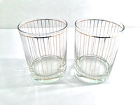 Load image into Gallery viewer, Culver Signed Mid-Century 22-Karat Gold Devon Double Old Fashion Glasses (Set of 2)
