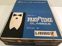 Load image into Gallery viewer, Libbey Mid-Century Partytime Bimini Tall Collins Glasses (Set of 7)
