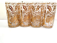 Load image into Gallery viewer, Imperial Glass Mid-Century Golden Christmas Glasses (Set of 4)
