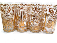 Load image into Gallery viewer, Imperial Glass Mid-Century Golden Christmas Glasses (Set of 4)
